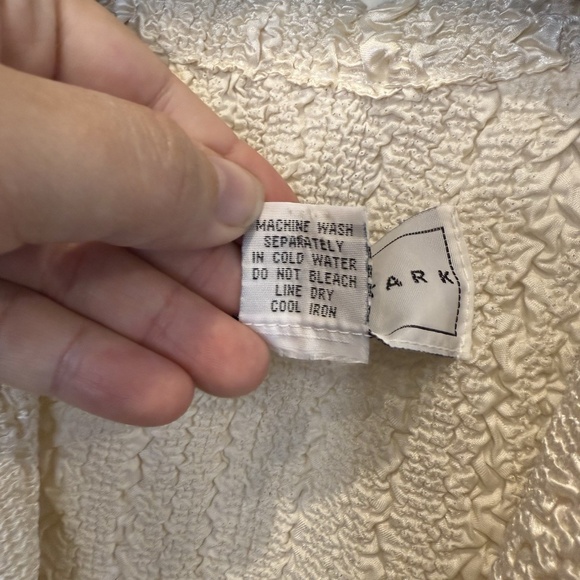 Rhonda Stark Textured Jacket Blazer Womens Size Small Button Career Cream - Picture 5 of 8